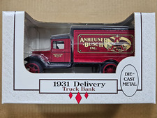 Ertl 1:34 1931 Anheuser Bush Delivery Truck Die-Cast Metal Bank - Made in USA