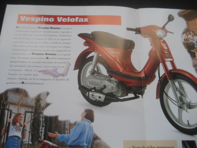 Brochure Catalog PIAGGIO VESPINO Original in Spanish