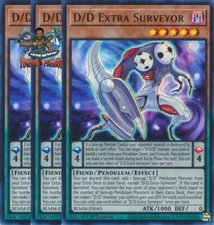 Yugioh! 3x D/D Extra Surveyor BLMM-EN043 Ultra Rare 1st Ed NM