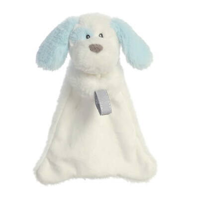 Ebba Plush PACI PAL Puppy Dog SCRUFF Blue Luvie Pacifier Holder Lovey #23210