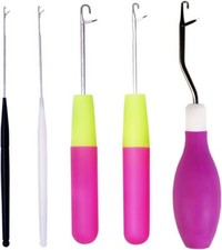 5Pcs Latch Hook Set Latch Hook Crochet Needle Crochet Hook Dreadlocks for Carpet