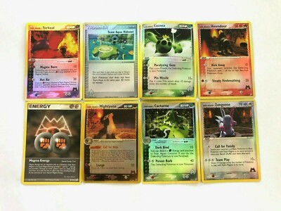 Pokemon Karten EX TEAM MAGMA VS TEAM AQUA Set /95 REVERSE HOLO Shiny 