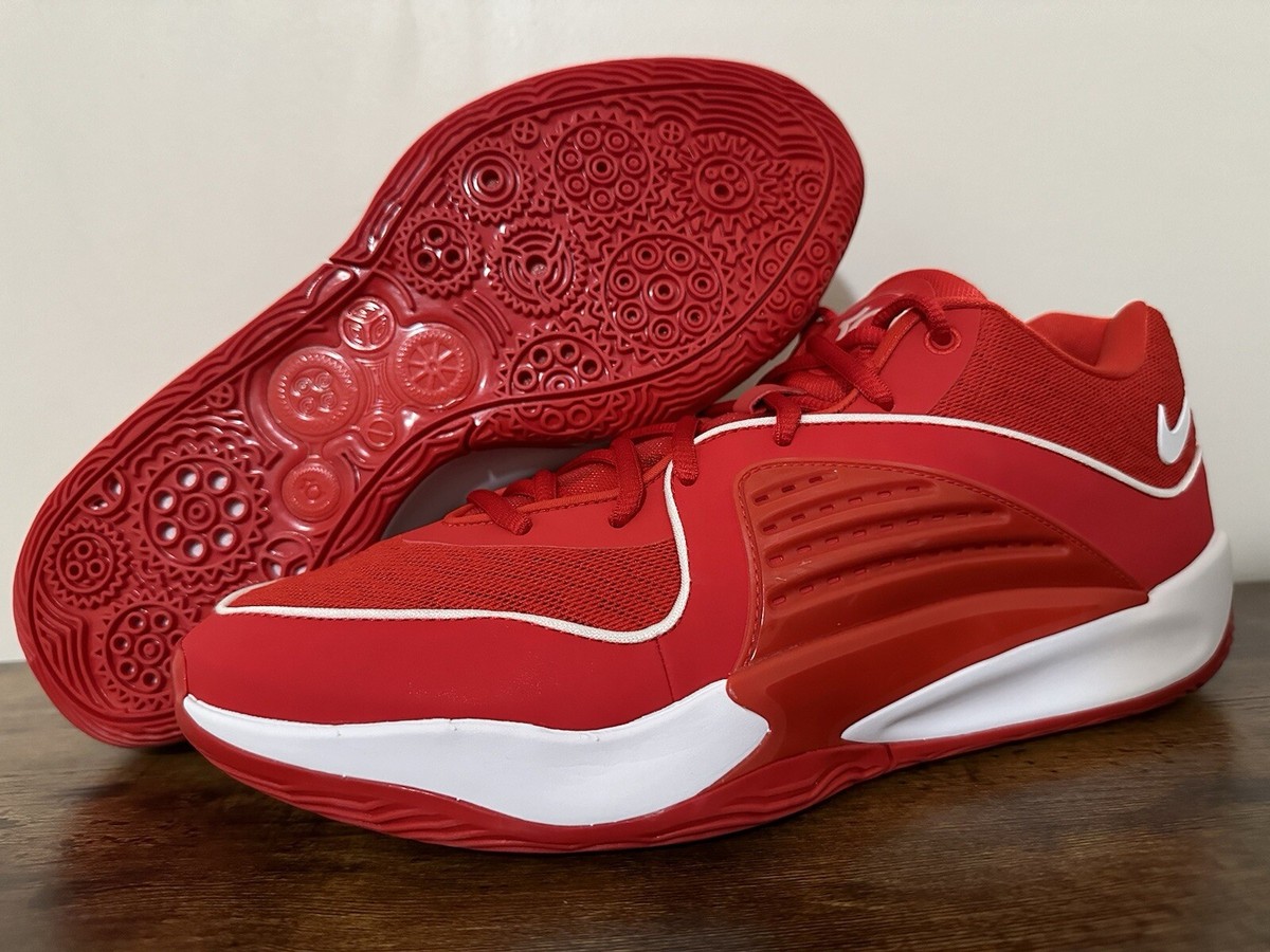 NIKE KD 16 TB PROMO TEAM RED WHITE BASKETBALL SHOES FN7091 