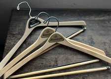 Kaufmans Suit Pant Hangers Wooden and Plastic - Vintage