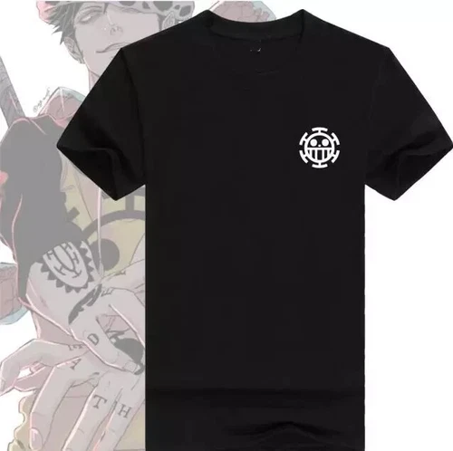 T-shirt adulto One Piece Trafalgar Law simbolo pirata anime taglia e - Foto 4 di 15
