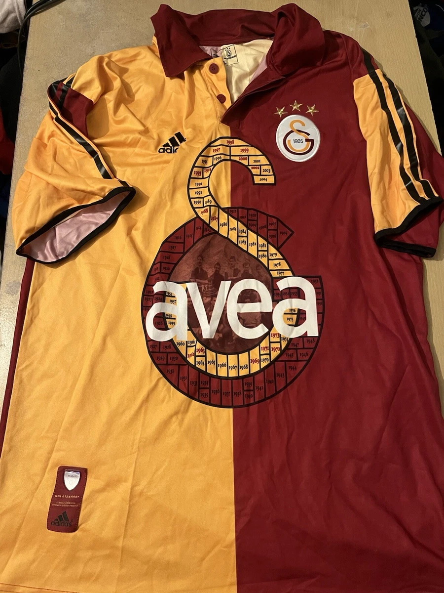 Maillot Galatasaray Domicile 2004-2005 Umbro - Taille XL - Rouge Et Jaune