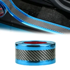 Carbon Fiber Vinyl Car Door Sill Scuff Cover Plate Sticker Protector Accessories