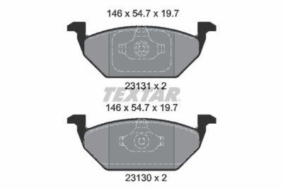 TEXTAR 2313001 TEXTAR Bremsbelagsatz, Scheibenbremse für AUDI SEAT SKODA