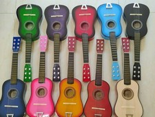 23" Kids Mini Guitar Toy Musical instrument Ukulele Basswood Color Children Gift