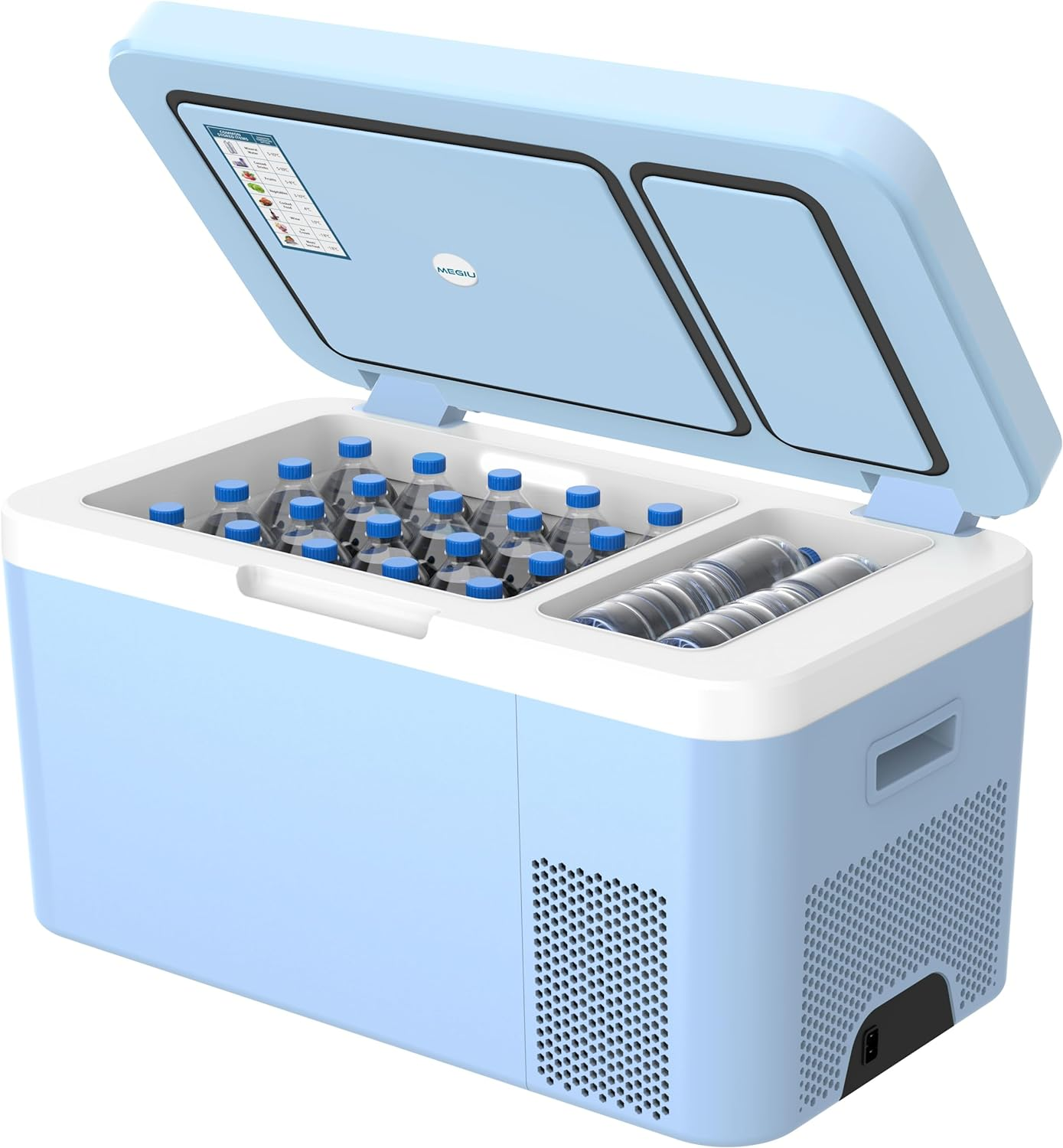 Dual Zone Car Fridge Portable 12 Volt Refrigerator 25 Quart 12V Freezer Compress