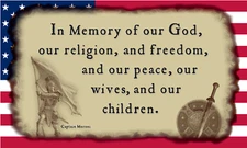 USA Captain Moroni 3'X5' Flag ROUGH TEX® 100D