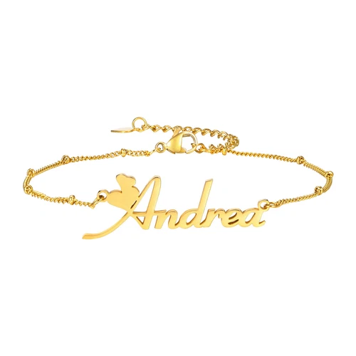 Customized Name Anklets for Women Gold Color Personalized Chain Ankle Bracelet - Picture 17 of 28