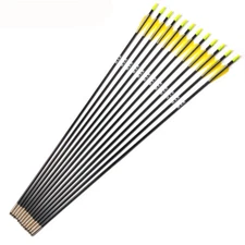 6Pcs 31" Fiberglass Arrow Sp1200 Archery OD5.6mm For Recurve Bow Target Practice