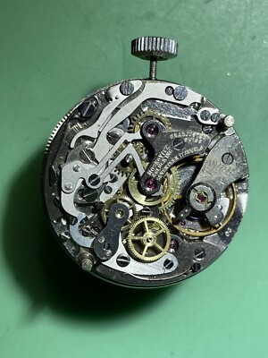 1940's Landeron 248 Movement W Dial - For Parts or Repair