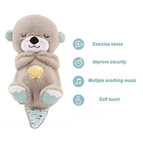 Bear Breathing Musical Soothing Dolls Sleep Toys Anxiety Relief Plush Toys Gifts - Picture 21 of 92