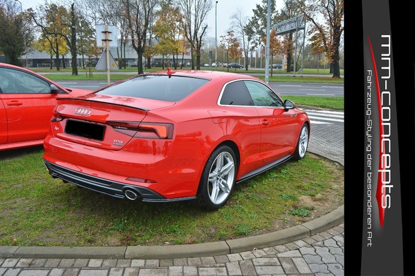 CUP Seitenschweller AnsäTze Schwarz FüR Audi A5 S5 F5 S Line Side Skirts Leisten-image