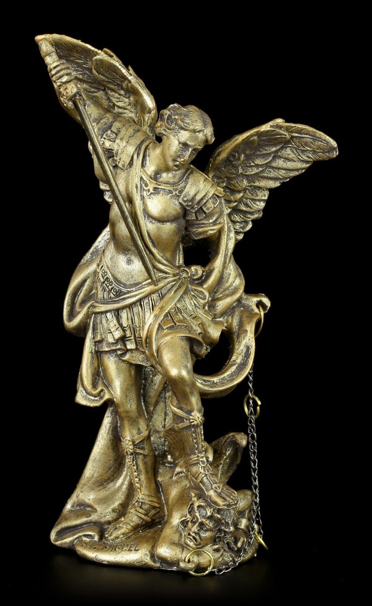 Kleine Erzengel Figur - Michael - Fantasy Schutzengel Cherubim Deko Statue