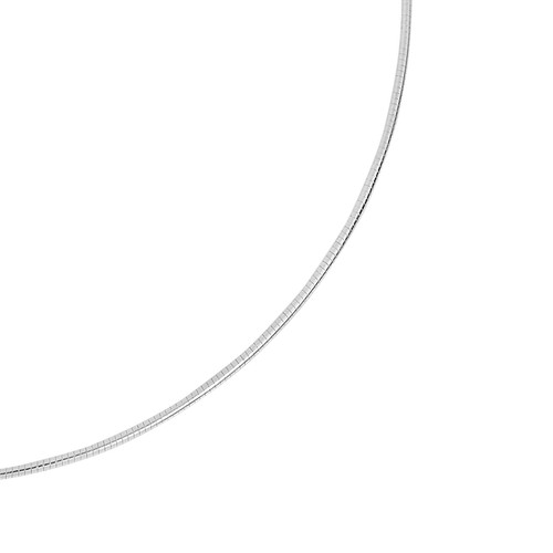 Everyday Solid 1mm .925 Silver Simple Wire Collar 18-inch Necklace - Picture 2 of 4