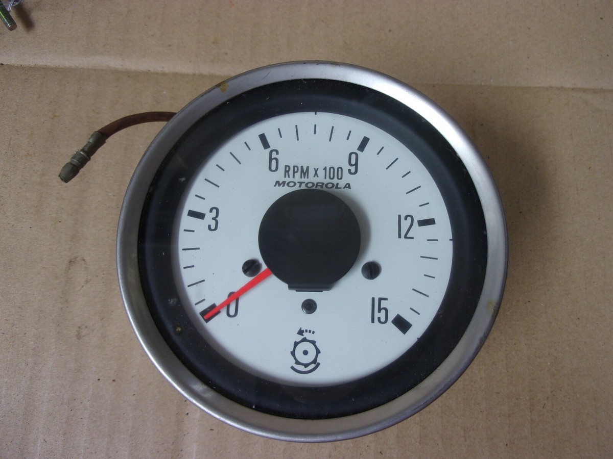 mado3mido3　0823 Vtg Motorola Diesel Engine Tachometer 1500 RPM Model 7ST2159