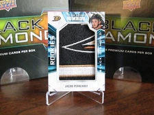 2022-23 Black Diamond Rookies Team Logo Jumbos Jacob Perreault #RTL-JP -