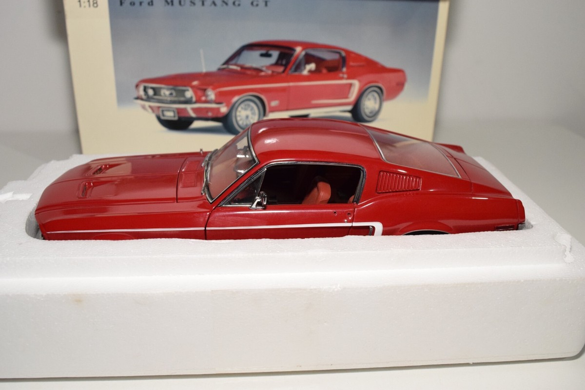 1968 Ford Mustang GT in Red by AUTOart Millennium 1 18 Scale