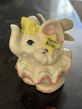 Vintage Kitsch Taiwan Fritz And Floyd Elephant Tooth Fairy Box Tutu And Wings