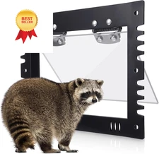 1 Pack Raccoon One Way Excluder Door Inimitable 10.6 X 8.3 X 0.8, black 