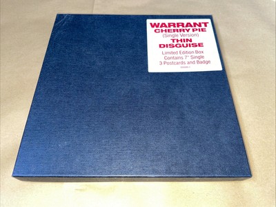 WARRANT - Cherry Pie - 1991 7'' Single Box Vgc/ex.con Cards+badge