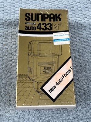 Sunpak Auto 433D Thyristor Camera Flash Shoe Mount Flash Tested