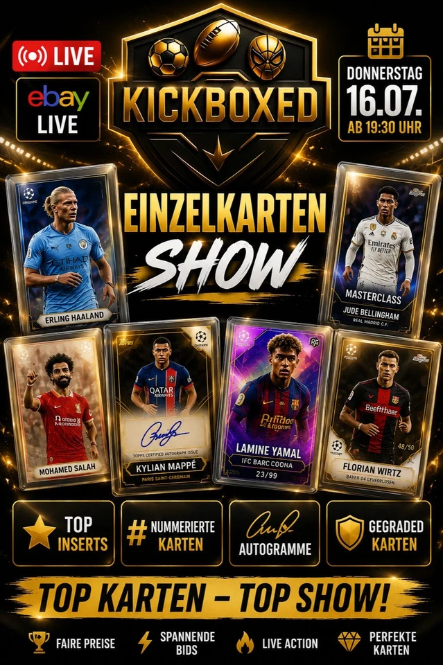 Einzelkarten Live | Top Inserts, Autogramme, Nummerierte & Gegradete