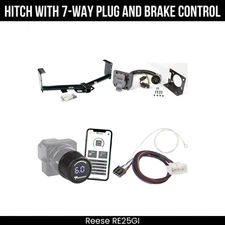 Hitch Tow PKG+ Brake Control For 10-21 Tundra w/ USCAR Socket Exc OEM Receiver