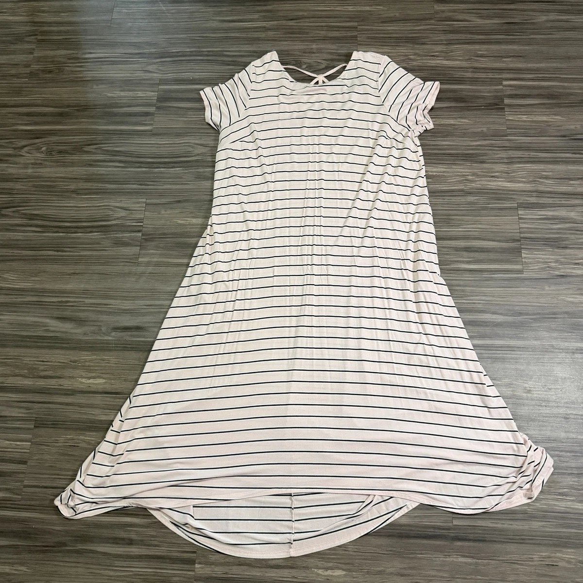 knee length dresses for ladies Vertical Stripe Maxi Dress- Black & White – Hazel Lane Boutique