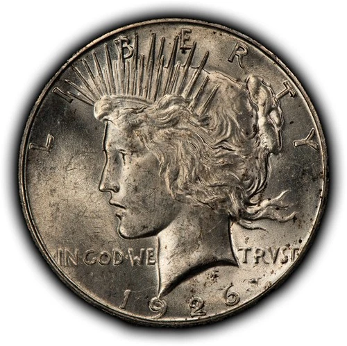 1926-S $1 Silver Peace Dollar - Luster - UNC Semi Key Date - SKU-D7541