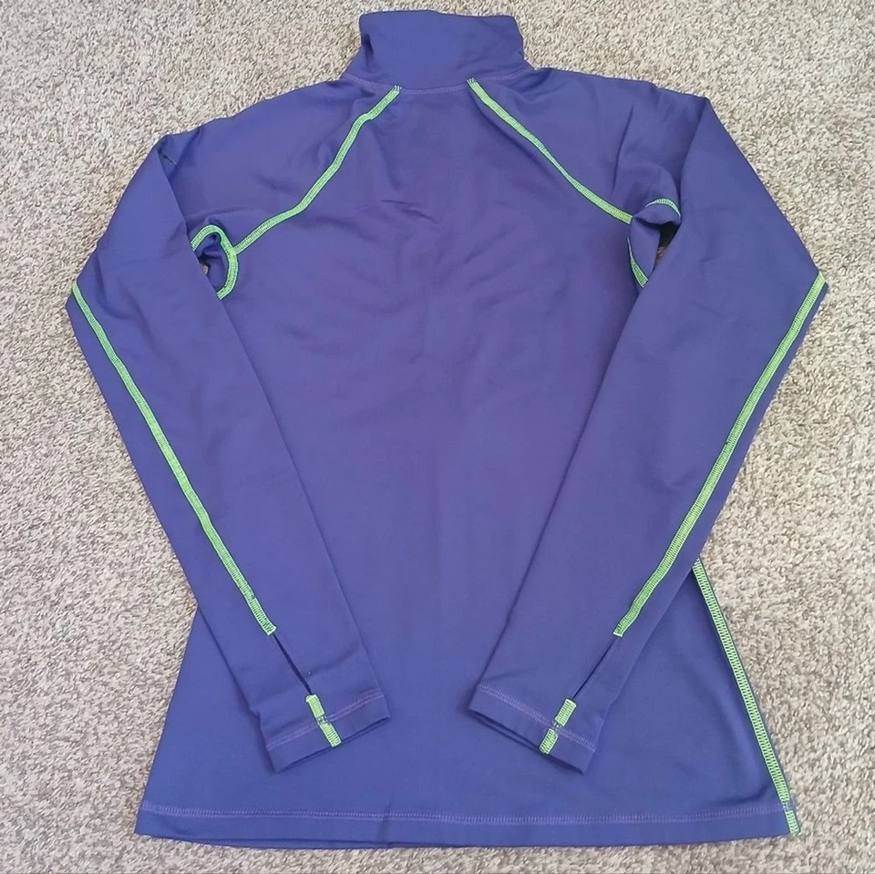 Pulôver feminino Nike Pro Dri Fit 1/2 zíper atlético manga longa pequeno - Imagem 2 de 4