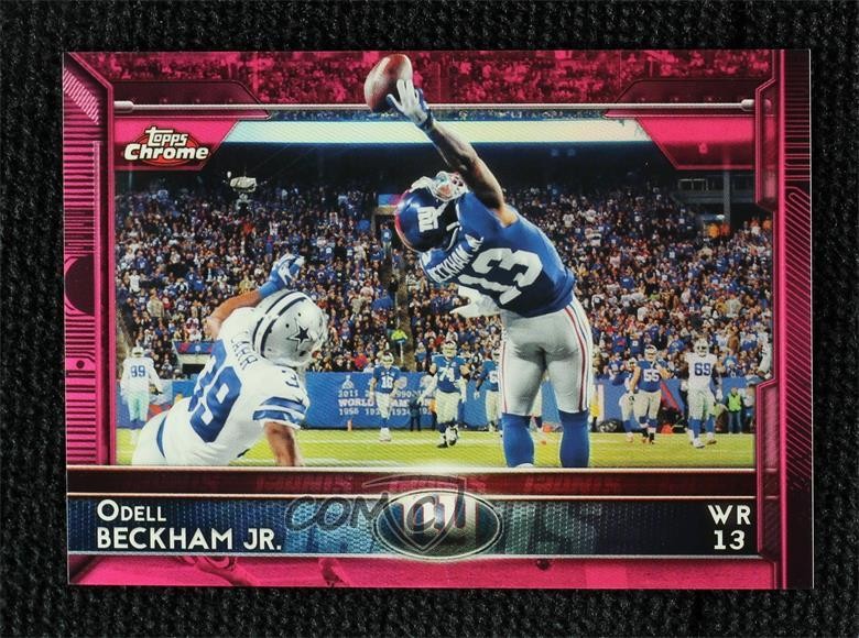 2015 Topps Chrome BCA Pink Refractor 247/399 Odell Beckham Jr #18 0j3l