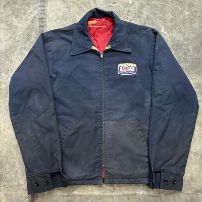 Vintage 60s Distressed Red Kap Cessna Aircraft Patch Jacket