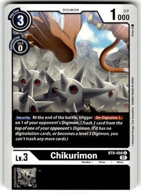 Chikurimon BT6-056 C Digimon CCG | Double Diamond Near Mint English