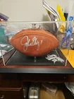 John Elway Autographed Denver Broncos Superbowl XXXII Football Player COA HOF