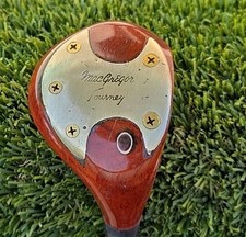 MacGregor Tourney Custom Vintage Wooden Persimmon Driver Stiff Flex Steel RH