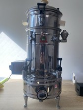 La Greca Coffee Urn, a type of industrial coffee maker commonly used in Colombia