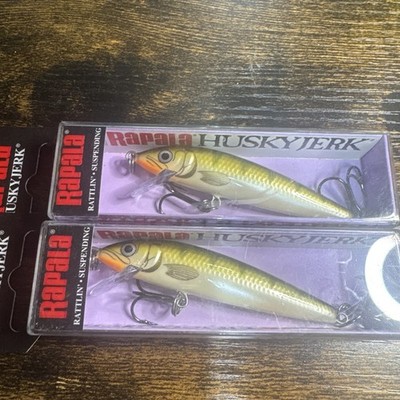 Hj08 Yellow Perch Husky Jerk Lot Of 2