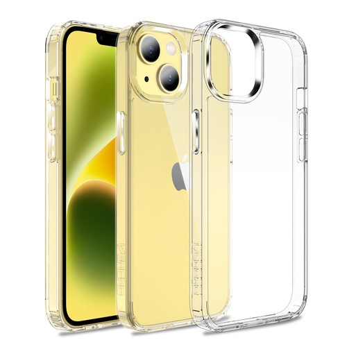 IPhone 14 Plus 6.7-inch Anti Drop Transparent Protective Case Tempered Film Set - Picture 8 of 9