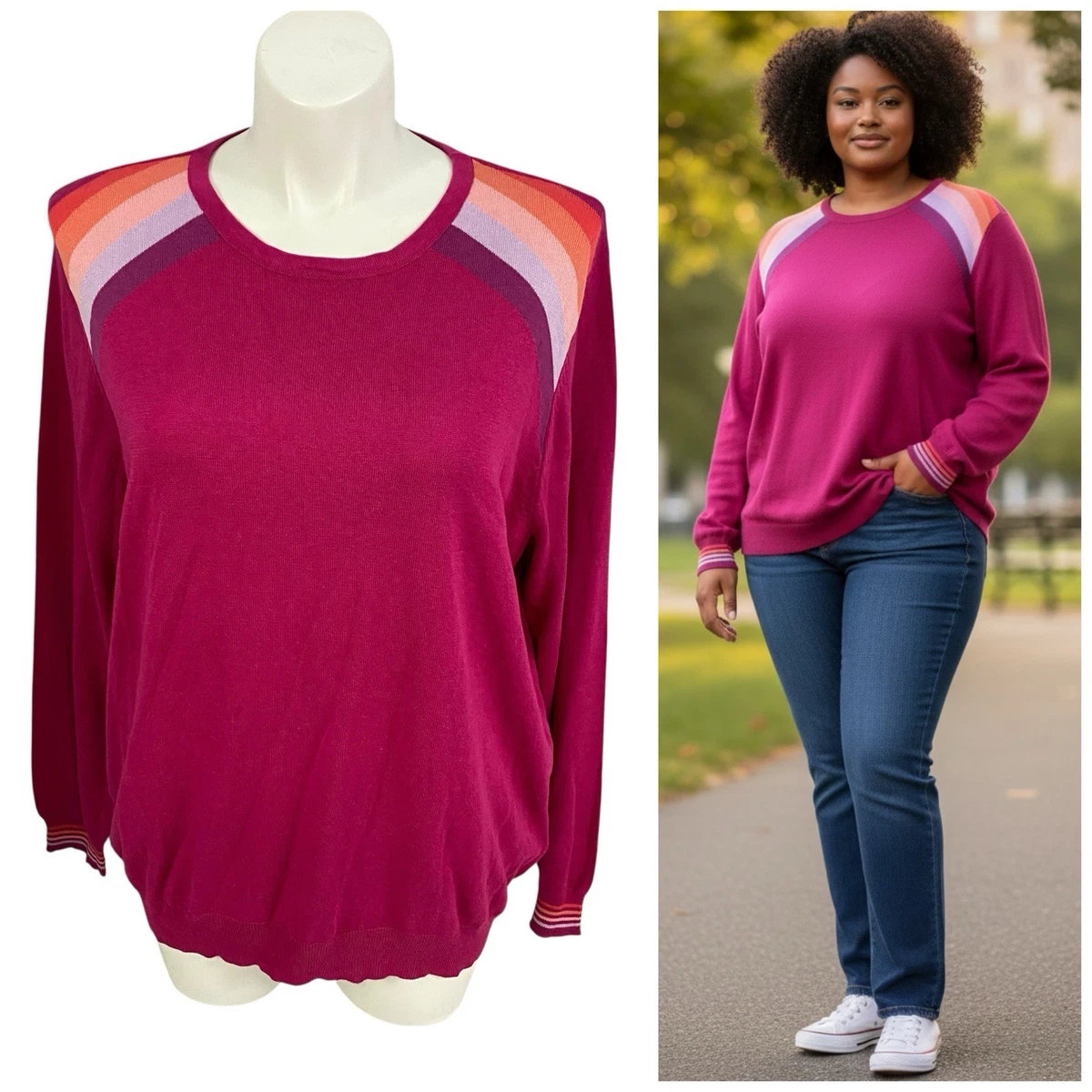 Sugarhill Brighton Rita Jumper Sweater Womens 18 Pink Officecore