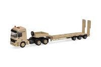 Herpa 747271 Mercedes-Benz Actros L (96) MP1 Tieflade-Sattelzug Belgische Arm...