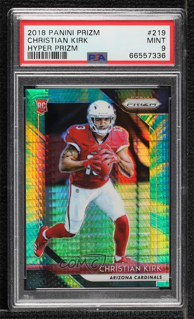 2018 Panini Prizm Hyper 217/275 Christian Kirk #219 PSA 9 MINT Rookie RC 14do