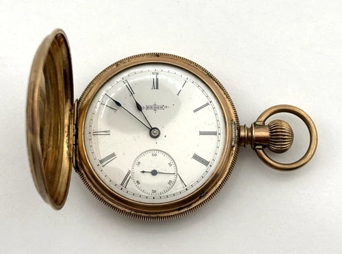Elgin 1887 Antique Mechanical Pocket Watch  7J  6s  2197665 NON-WORKING