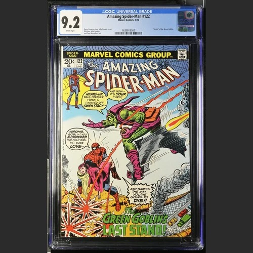 Amazing Spider-Man #122 • CGC 9.2 • 1973 • Death of Green Goblin • White Pages