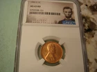 Nice Special Portrait issue Red 1955 S Lincoln Cent MS65 RD