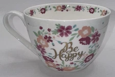 PORTOBELLO BY INSPIRE BE HAPPY COFFEE TEA MUG FLOWERS ENGLAND