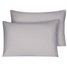 Organic Cotton Toddler Pillowcase 2 Pack, 14 x 20 Travel Toddler, Light Grey